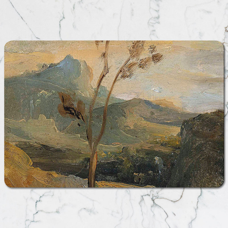 Forest Landscape Placemats And Coasters Set For Dining Table