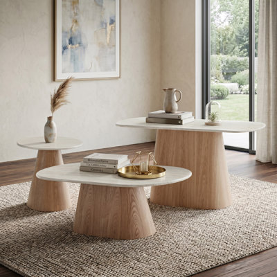 Ensemble de tables basses 3 pièces Souliere