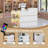 Modern Reception Desk with Open Shelving, Lockable Drawers and Built-In Power Outlets-1552152231
