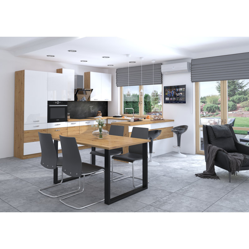 Nohealani Dining Table, Beige, H75 x L185 x W67cm