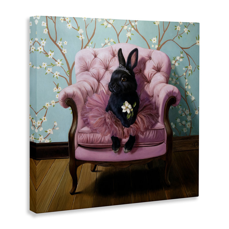 «Girlie Rabbit» en toile tutu, design par Lucia Heffernan, H 24 po x l 24 po