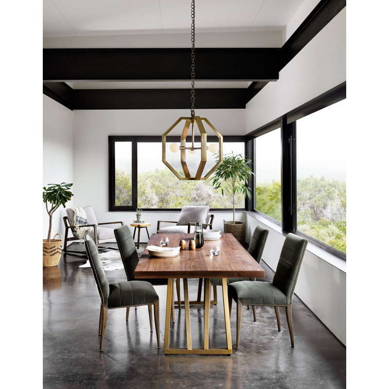 Nate Dining Chair-Modern Velvet Loden