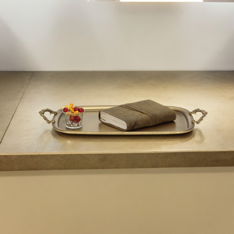 Khilov Metal Accent Tray, Gold