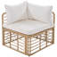 Ensemble de canapé modulaire en rotin 7 pièces avec coussins et coussins épais 7 pièces