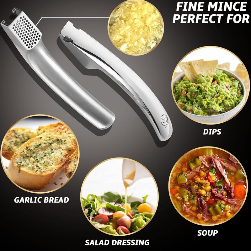 Gourmet Easy Stainless Steel Garlic Press