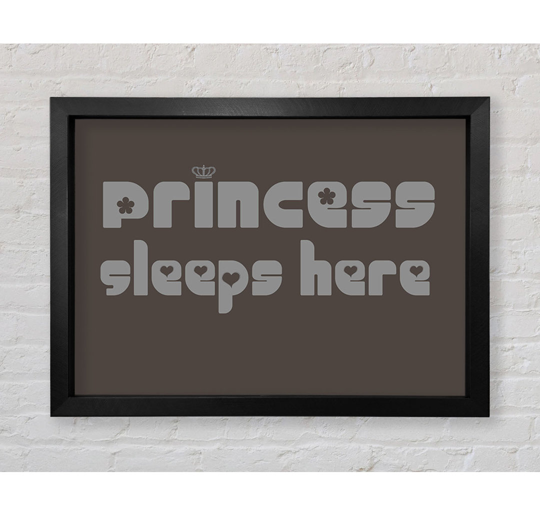 Princess Sleeps 2 Chocolate - Einzelne Bilderrahmen Kunstdrucke