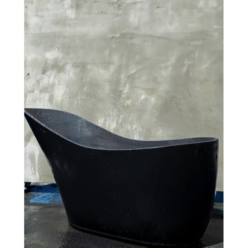 67.3'' L Soaking Bathtub, Black