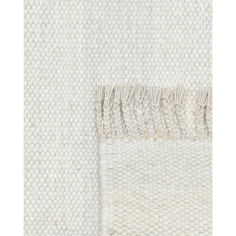 Striped Area Rug in Ivory, Rectangle 5' x 8'