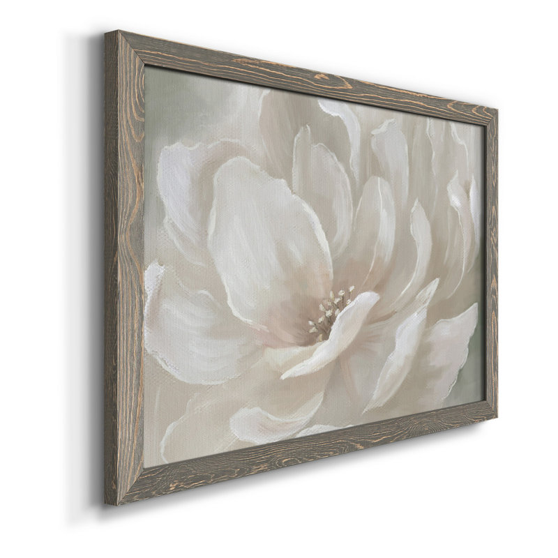 Pêche parfaite - Peinture sur toile encadrée, H 31 po x l 44 po x P 1 po, Toile avec cadre gris