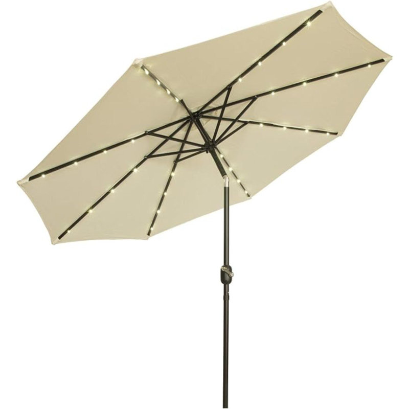 Parasol solaire à DEL 9 pi, Beige