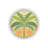 Green Pink Themed Parrot Tree And Rose Patterned Vintage Decorative Carpet-2134476172