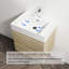 Meuble-lavabo mural avec lavabo en résine-316823234