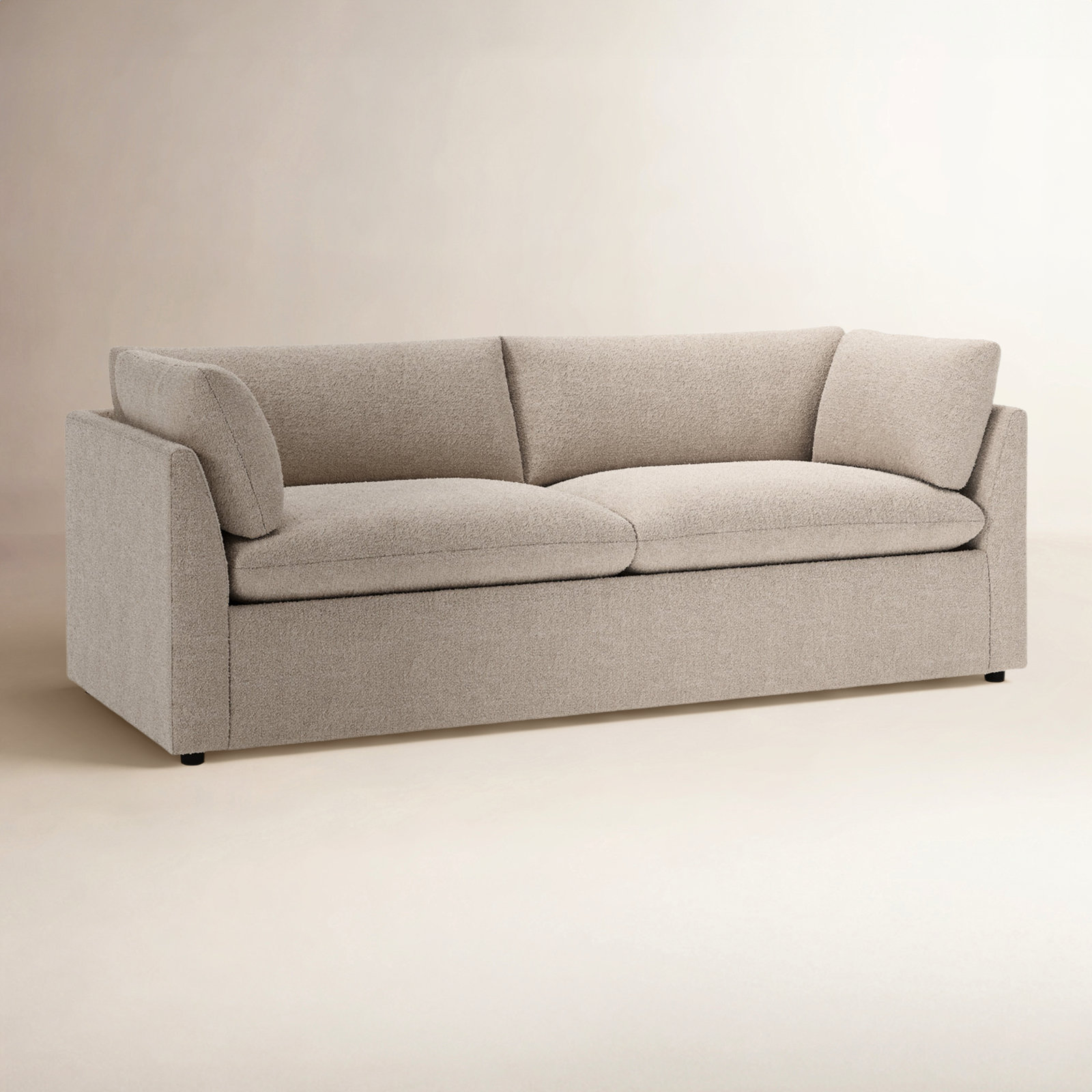 Kallie 86'' Sofa, Davis Chateau Gray Bouclé
