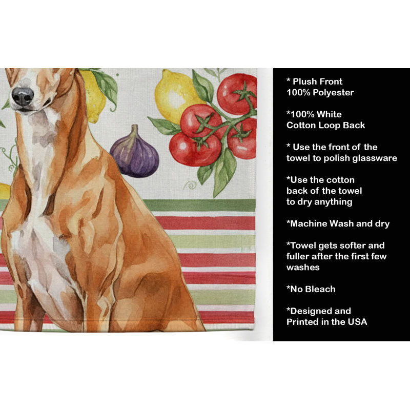 Serviette de cuisine Red Greyhound, Lévrier rouge
