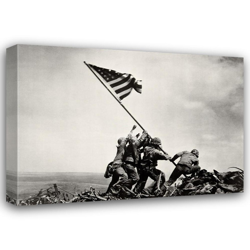 Lever du drapeau sur Iwo Jima, H 28 po x l 39 po