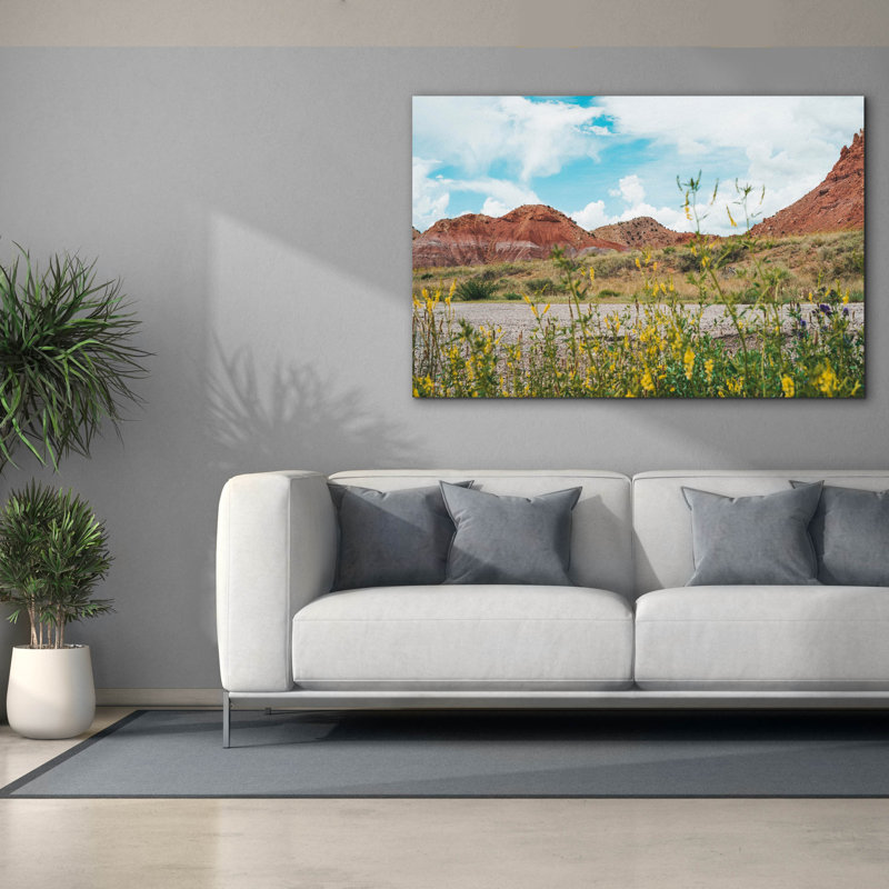 «New Mexico Drive» par Sonja Quintero, art mural sur toile, H 40 po x l 60 po