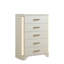 Commode beige à 5 tiroirs Devien