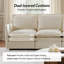 Ensemble de salon moderne surdimensionné à double couche avec coussins à pédale extensible 97,5 po Cashin-690184035