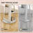 Lockable Jewelry Cabinet Mirror,360° Swivel Full-Length Mirror,With Storage Shelves-1406553426