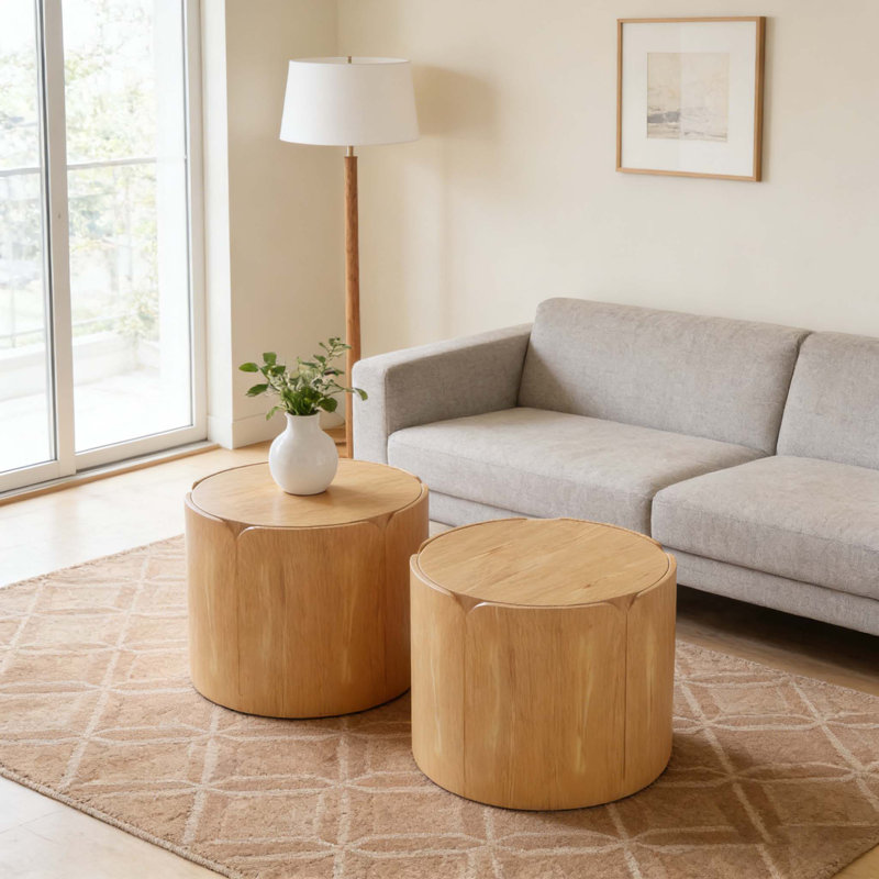 Ensemble de tables d'appoint 19,29 po H, Naturel