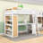 Cassilis Kids Drawer Wood Loft Bed with Built-in Desk and Shelves-1463535306-1409362470