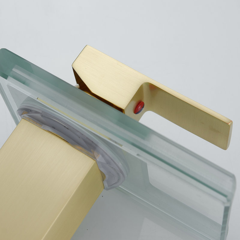 Single-Hole Bathroom Faucet, Brushed Gold