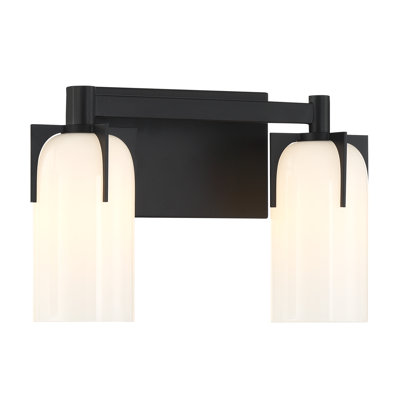 Éclairage pour salle de bain 2 lumières Irela en noir
