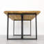 Felstead Oak Solid Wood Top Metal Base Dining Table-1007483277
