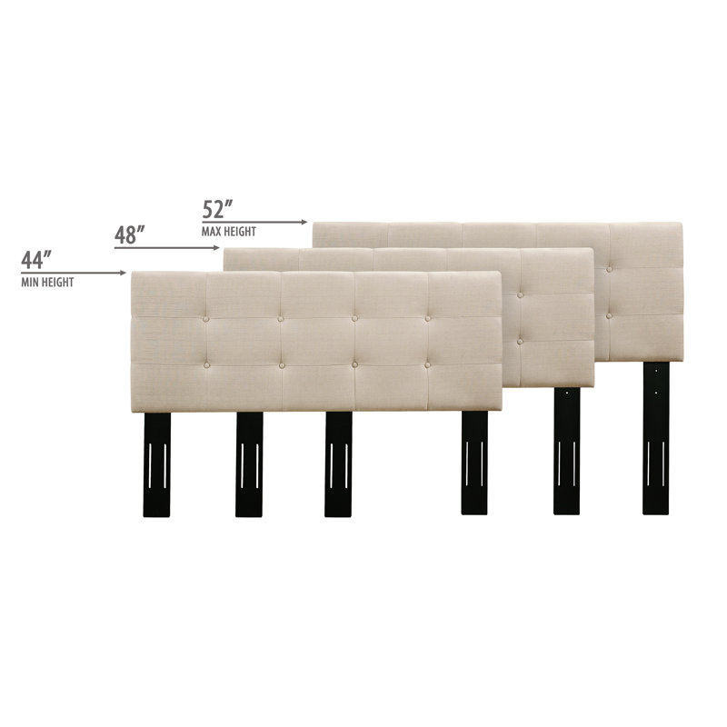 Annifer Upholstered Headboard, Queen, Beige