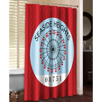 Rideau de douche simple Seaside Heights