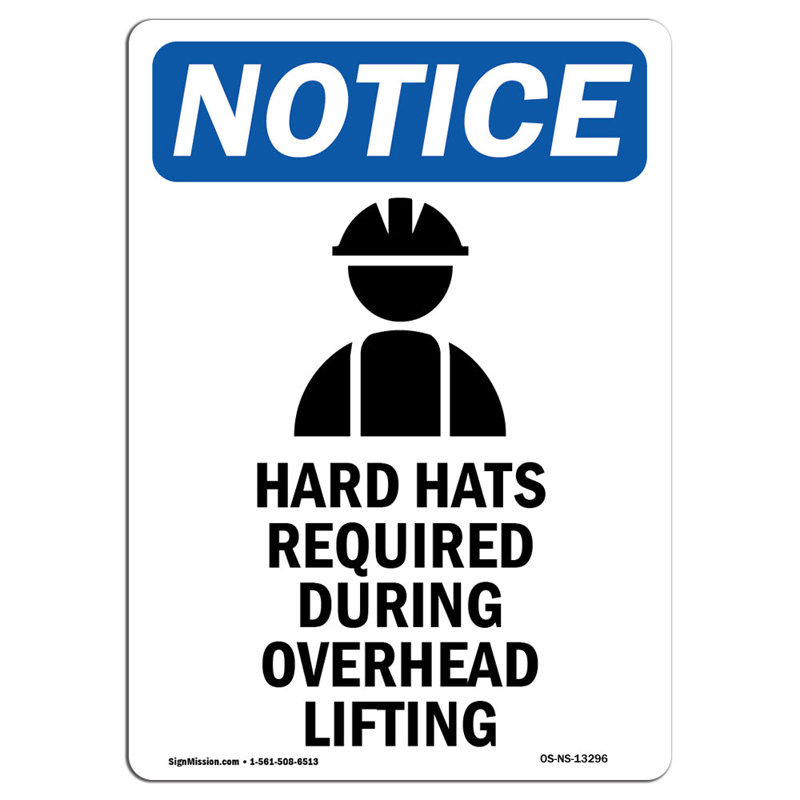 Hard Hats Required Sign
