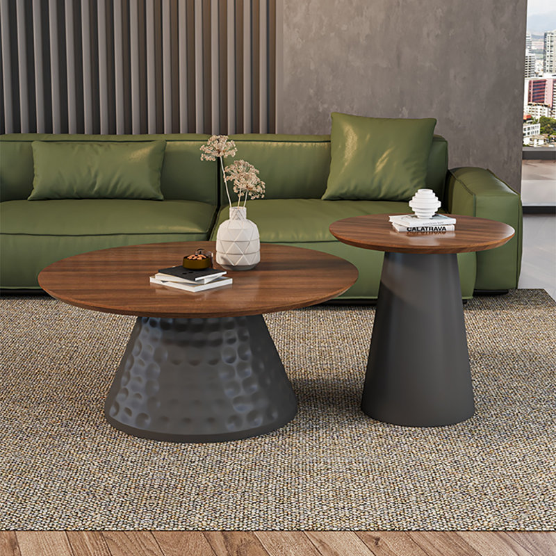Combinaison de table basse American, Brun