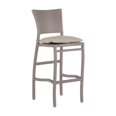 Skye Woven N-Dura Resin Wicker Outdoor Bar Stool 30 in. by Summer Classics