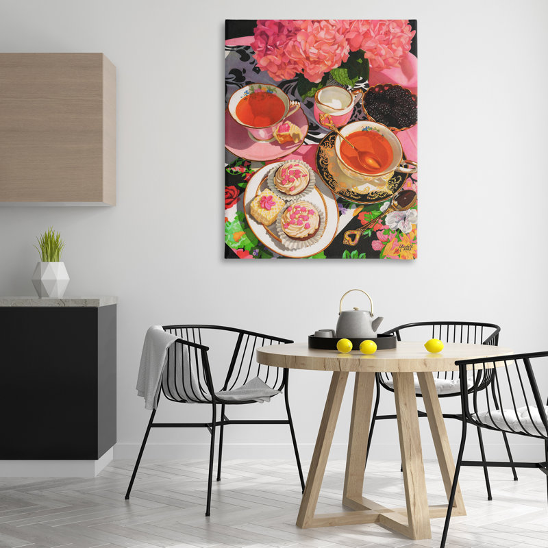 «Rose Hydrangea Tea Party» par Mardell Schuster, H 48 po x l 36 po