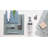 AIR collection wall mounted soap/lotion dispenser - polished chrome & frosted galss 