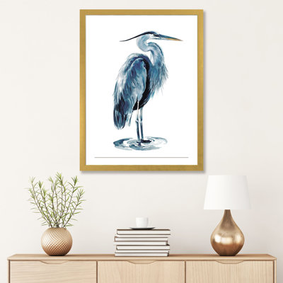 «Blue Heron I» par Jennifer Paxton Parker - impression d'art graphique