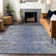 Premium Machine Washable Prisco Blue Rug