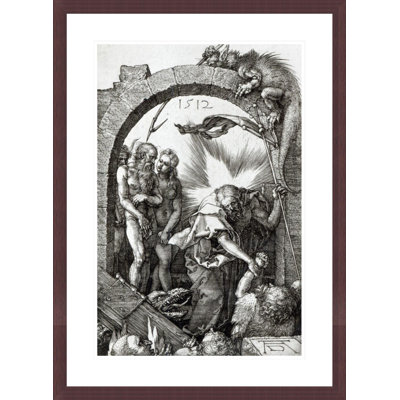 «Harrowing of Hell or Christ's Descent in Limbo» par Albrecht Dürer, impression giclée encadrée
