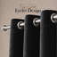 Thermal Velvet Curtains with Eyelet Ring Top - Blackout Crushed Velvet Drapes Pair-120238557-120238562