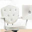 Chaise de bureau, fauteuil de bureau d'ordinateur avec tissu velouté touffeté à boutons, fauteuil de coiffeuse pivotant-982895497