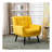 Modern Soft Material Ergonomics Accent Chair Living Room Chair Bedroom Chair Home Chair With Black Legs For Indoor Home,Upholstered,Soft And Durable-116789385