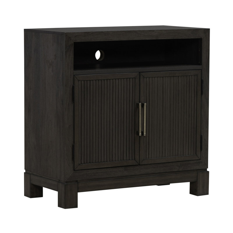 Keniston Nightstand with Charging Station and Shelf