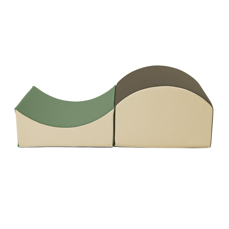 Jeu d'escalade SoftScape Curvy In and Out, 2 pièces, Vert