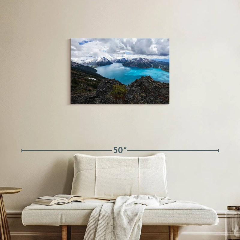 Lac Garibaldi en été, H 20 po x l 30 po