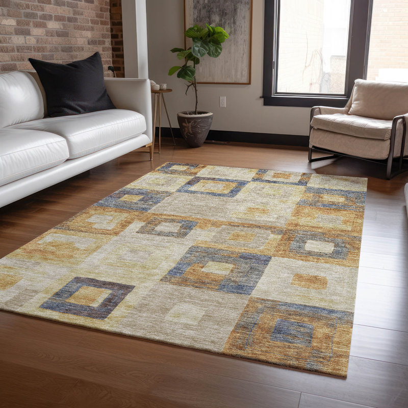 Cora Ivory Washable Indoor-Outdoor Rug - , 2'6" x 3'10"