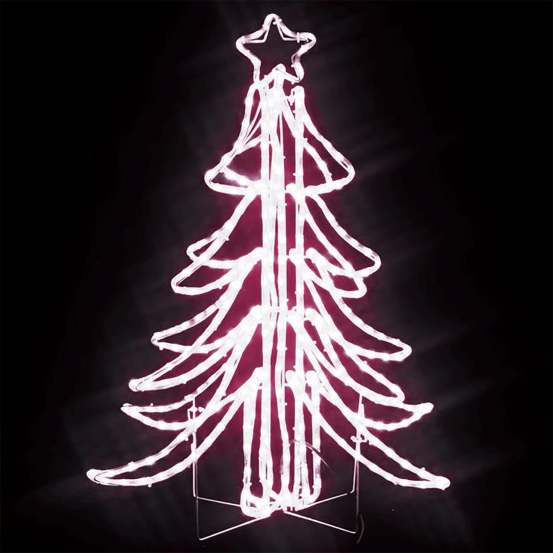 Künstlicher Weihnachtsbaum 93 cm mit LEDs und Ständer