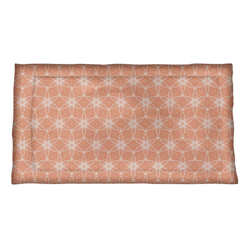 Taie décorative Katelyn Elizabeth, Très grand, Polyester, Orange
