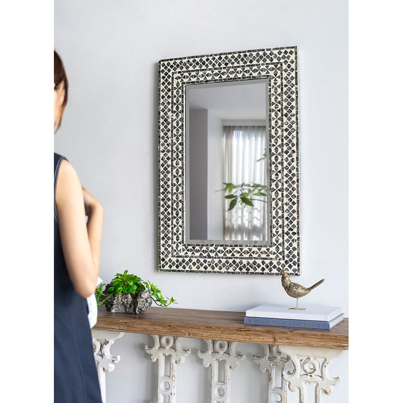 Capiz Shell Handmade Accent Wall Mirror