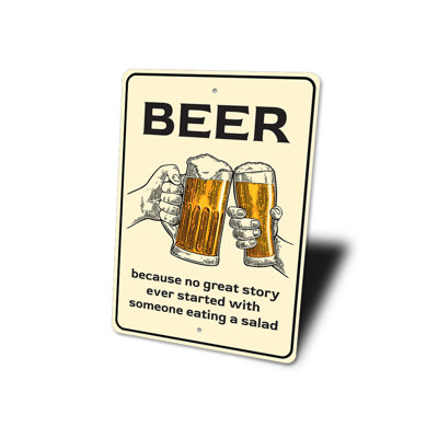 Great Story Beer Aluminum Sign