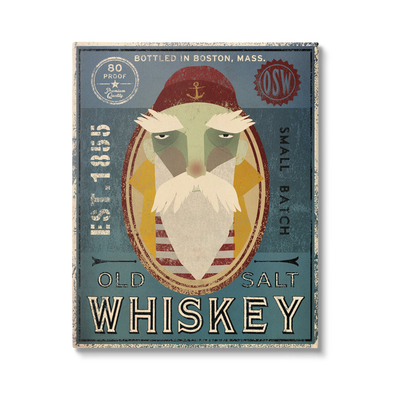 «Whiskey Bottling Sign», impression sur toile tendue, H 40 po x l 30 po x P 1,5 po